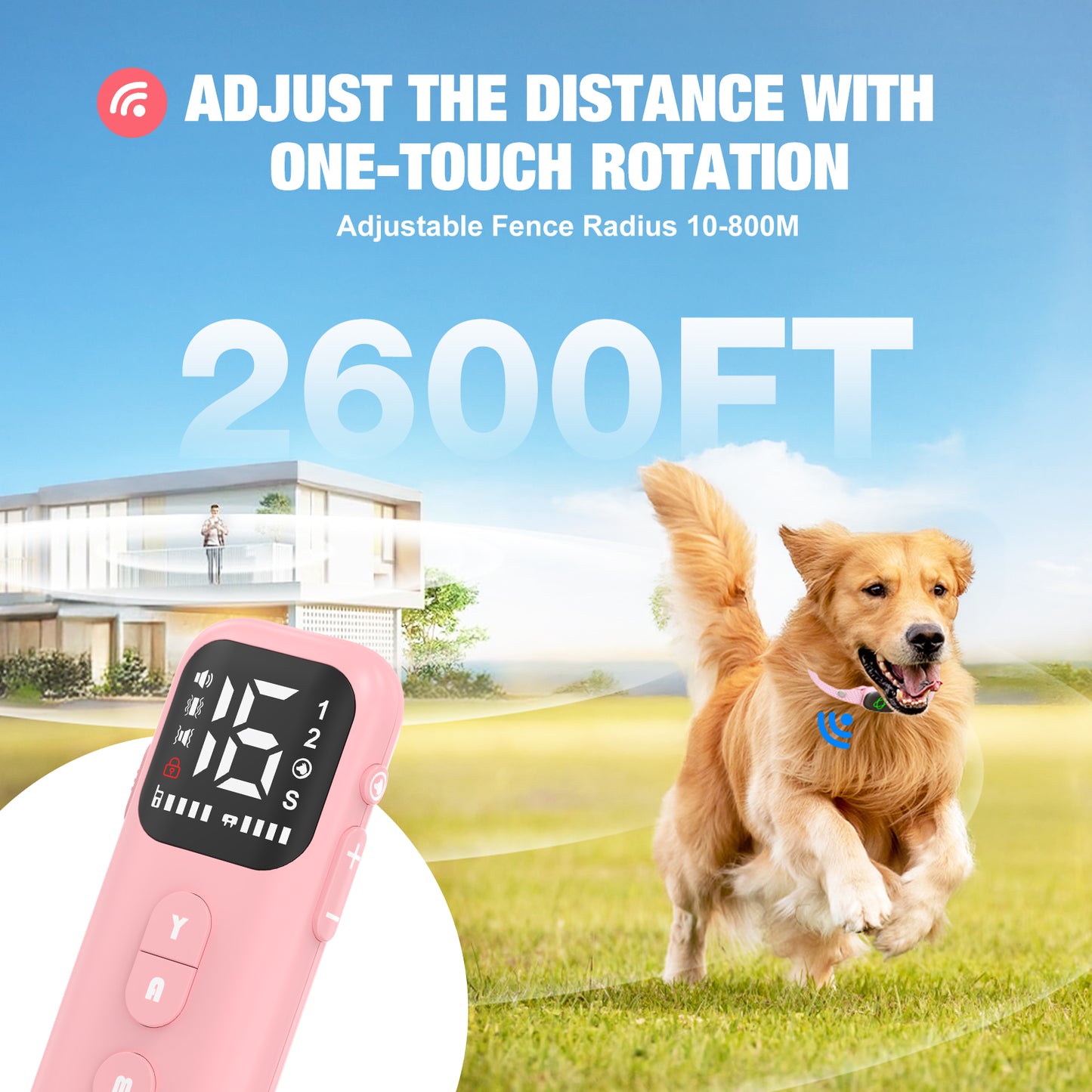 2-in-1 Anti Bark Collar & Remote Training (No Shock)