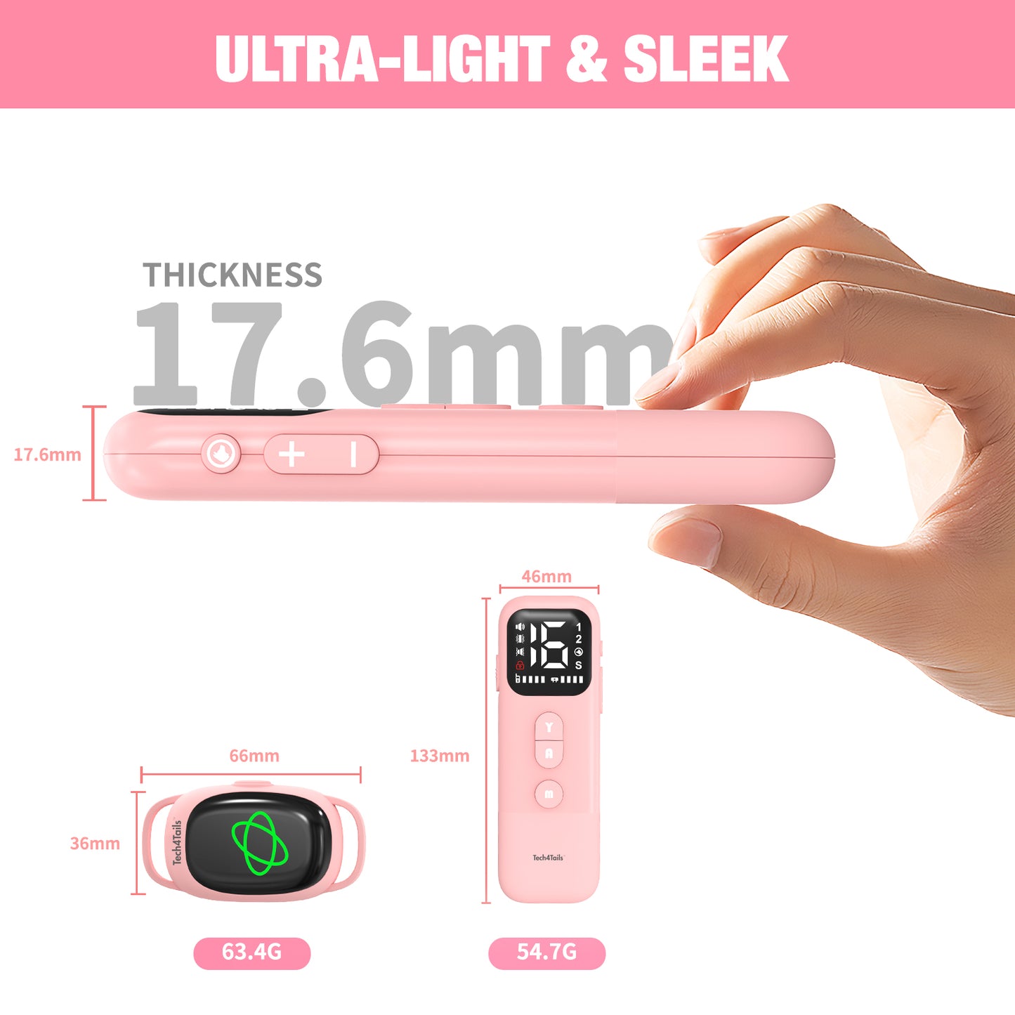 2-in-1 Anti Bark Collar & Remote Training (No Shock)