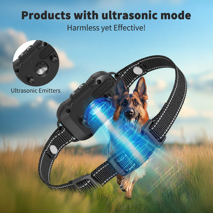 Ultrasonic Anti Bark Collar with Tone & Vibration (3-in-1)